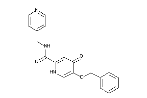 5-benzoxy-4-keto-N-(4-pyridylmethyl)-1H-pyridine-2-carboxamide