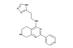 [2-(4-pyridyl)-5,6,7,8-tetrahydropyrido[3,4-d]pyrimidin-4-yl]-[2-(4H-1,2,4-triazol-3-yl)ethyl]amine