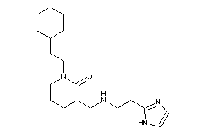 1-(2-cyclohexylethyl)-3-[[2-(1H-imidazol-2-yl)ethylamino]methyl]-2-piperidone