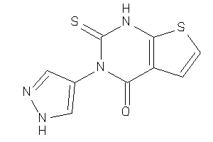 3-(1H-pyrazol-4-yl)-2-thioxo-1H-thieno[2,3-d]pyrimidin-4-one