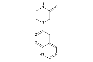 5-[2-keto-2-(3-ketopiperazino)ethyl]-1H-pyrimidin-6-one