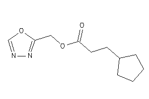 3-cyclopentylpropionic Acid 1,3,4-oxadiazol-2-ylmethyl Ester