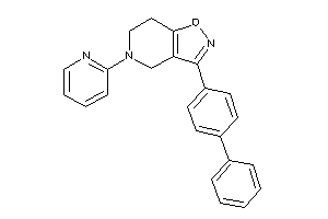 3-(4-phenylphenyl)-5-(2-pyridyl)-6,7-dihydro-4H-isoxazolo[4,5-c]pyridine
