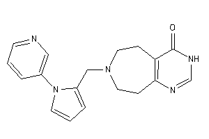 Image of 7-[[1-(3-pyridyl)pyrrol-2-yl]methyl]-5,6,8,9-tetrahydro-3H-pyrimido[4,5-d]azepin-4-one