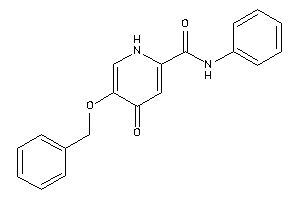 5-benzoxy-4-keto-N-phenyl-1H-pyridine-2-carboxamide