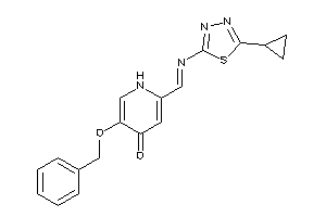 5-benzoxy-2-[(5-cyclopropyl-1,3,4-thiadiazol-2-yl)iminomethyl]-4-pyridone