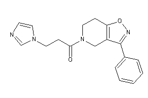 3-imidazol-1-yl-1-(3-phenyl-6,7-dihydro-4H-isoxazolo[4,5-c]pyridin-5-yl)propan-1-one