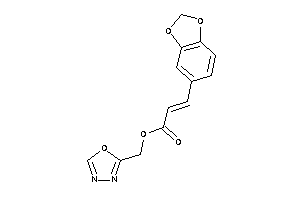 3-(1,3-benzodioxol-5-yl)acrylic Acid 1,3,4-oxadiazol-2-ylmethyl Ester