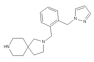 2-[2-(pyrazol-1-ylmethyl)benzyl]-2,8-diazaspiro[4.5]decane