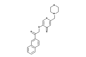 5-[2-keto-2-(2-naphthyl)ethoxy]-2-(thiomorpholinomethyl)pyran-4-one