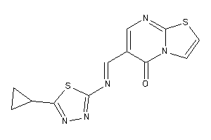 6-[(5-cyclopropyl-1,3,4-thiadiazol-2-yl)iminomethyl]thiazolo[3,2-a]pyrimidin-5-one