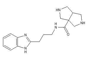 N-[3-(1H-benzimidazol-2-yl)propyl]-2,3,3a,4,5,6-hexahydro-1H-pyrrolo[3,4-c]pyrrole-6a-carboxamide