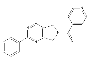 (2-phenyl-5,7-dihydropyrrolo[3,4-d]pyrimidin-6-yl)-(4-pyridyl)methanone