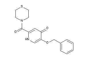 5-benzoxy-2-(thiomorpholine-4-carbonyl)-4-pyridone