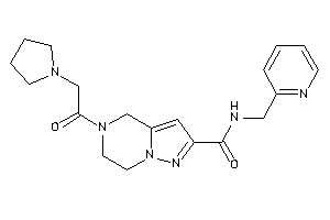 N-(2-pyridylmethyl)-5-(2-pyrrolidinoacetyl)-6,7-dihydro-4H-pyrazolo[1,5-a]pyrazine-2-carboxamide