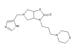 5-(1H-imidazol-5-ylmethyl)-3-(3-morpholinopropyl)-3a,4,6,6a-tetrahydropyrrolo[3,4-d]oxazol-2-one