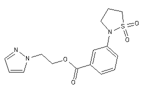 3-(1,1-diketo-1,2-thiazolidin-2-yl)benzoic Acid 2-pyrazol-1-ylethyl Ester