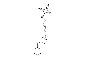 3-imino-4-[4-[[5-(piperidinomethyl)-3-thienyl]oxy]but-2-enylamino]cyclobutane-1,2-quinone