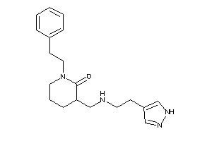 1-phenethyl-3-[[2-(1H-pyrazol-4-yl)ethylamino]methyl]-2-piperidone