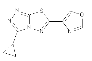 Image of 4-(3-cyclopropyl-[1,2,4]triazolo[3,4-b][1,3,4]thiadiazol-6-yl)oxazole