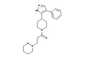 3-(oxazinan-2-yl)-1-[4-(4-phenyl-1H-pyrazol-5-yl)piperidino]propan-1-one