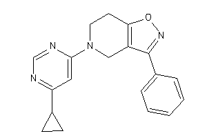 5-(6-cyclopropylpyrimidin-4-yl)-3-phenyl-6,7-dihydro-4H-isoxazolo[4,5-c]pyridine