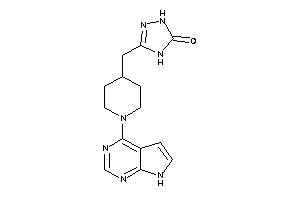 3-[[1-(7H-pyrrolo[2,3-d]pyrimidin-4-yl)-4-piperidyl]methyl]-1,4-dihydro-1,2,4-triazol-5-one