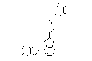 N-[[7-(1,3-benzothiazol-2-yl)coumaran-2-yl]methyl]-2-(2-thioxohexahydropyrimidin-4-yl)acetamide