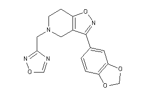 Image of 3-(1,3-benzodioxol-5-yl)-5-(1,2,4-oxadiazol-3-ylmethyl)-6,7-dihydro-4H-isoxazolo[4,5-c]pyridine