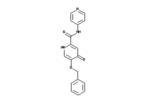 5-benzoxy-4-keto-N-(4-pyridyl)-1H-pyridine-2-carboxamide