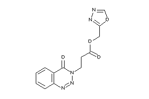 3-(4-keto-1,2,3-benzotriazin-3-yl)propionic Acid 1,3,4-oxadiazol-2-ylmethyl Ester