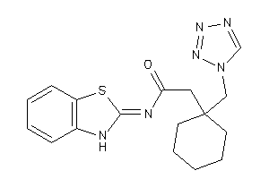 N-(3H-1,3-benzothiazol-2-ylidene)-2-[1-(tetrazol-1-ylmethyl)cyclohexyl]acetamide