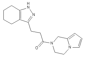 1-(3,4-dihydro-1H-pyrrolo[1,2-a]pyrazin-2-yl)-3-(4,5,6,7-tetrahydro-1H-indazol-3-yl)propan-1-one