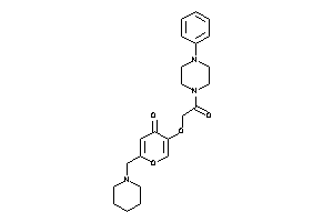 5-[2-keto-2-(4-phenylpiperazino)ethoxy]-2-(piperidinomethyl)pyran-4-one