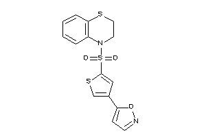 5-[5-(2,3-dihydro-1,4-benzothiazin-4-ylsulfonyl)-3-thienyl]isoxazole