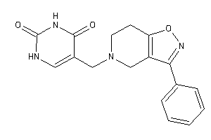 Image of 5-[(3-phenyl-6,7-dihydro-4H-isoxazolo[4,5-c]pyridin-5-yl)methyl]uracil
