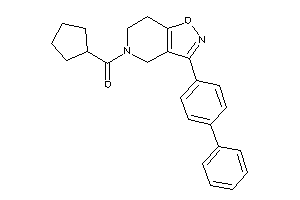 Cyclopentyl-[3-(4-phenylphenyl)-6,7-dihydro-4H-isoxazolo[4,5-c]pyridin-5-yl]methanone