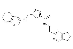 N-[2-(6,7-dihydro-5H-cyclopenta[d]pyrimidin-2-yl)ethyl]-5-(tetralin-6-yloxymethyl)isoxazole-3-carboxamide