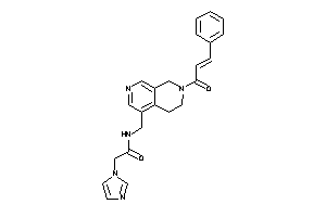 N-[(7-cinnamoyl-6,8-dihydro-5H-2,7-naphthyridin-4-yl)methyl]-2-imidazol-1-yl-acetamide