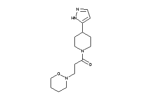 Image of 3-(oxazinan-2-yl)-1-[4-(1H-pyrazol-5-yl)piperidino]propan-1-one