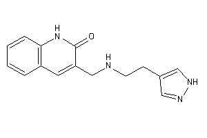 3-[[2-(1H-pyrazol-4-yl)ethylamino]methyl]carbostyril