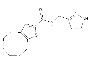 N-(1H-1,2,4-triazol-3-ylmethyl)-4,5,6,7,8,9-hexahydrocycloocta[b]thiophene-2-carboxamide