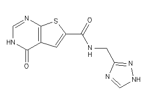 4-keto-N-(1H-1,2,4-triazol-3-ylmethyl)-3H-thieno[2,3-d]pyrimidine-6-carboxamide