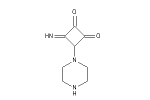 3-imino-4-piperazino-cyclobutane-1,2-quinone
