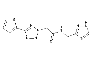 2-[5-(2-thienyl)tetrazol-2-yl]-N-(1H-1,2,4-triazol-3-ylmethyl)acetamide