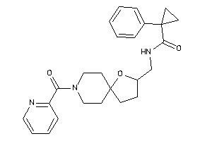 1-phenyl-N-[(8-picolinoyl-4-oxa-8-azaspiro[4.5]decan-3-yl)methyl]cyclopropanecarboxamide