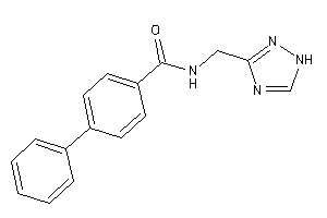 4-phenyl-N-(1H-1,2,4-triazol-3-ylmethyl)benzamide