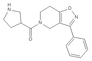 (3-phenyl-6,7-dihydro-4H-isoxazolo[4,5-c]pyridin-5-yl)-pyrrolidin-3-yl-methanone