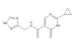 2-cyclopropyl-6-keto-N-(1H-1,2,4-triazol-3-ylmethyl)-1H-pyrimidine-5-carboxamide