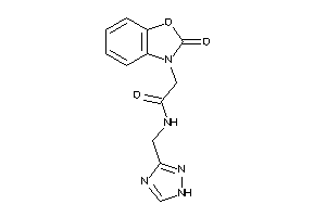 2-(2-keto-1,3-benzoxazol-3-yl)-N-(1H-1,2,4-triazol-3-ylmethyl)acetamide